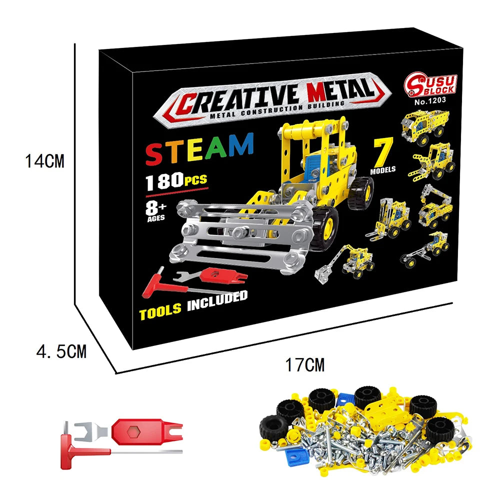 180-Piece Vehicle Construction Set