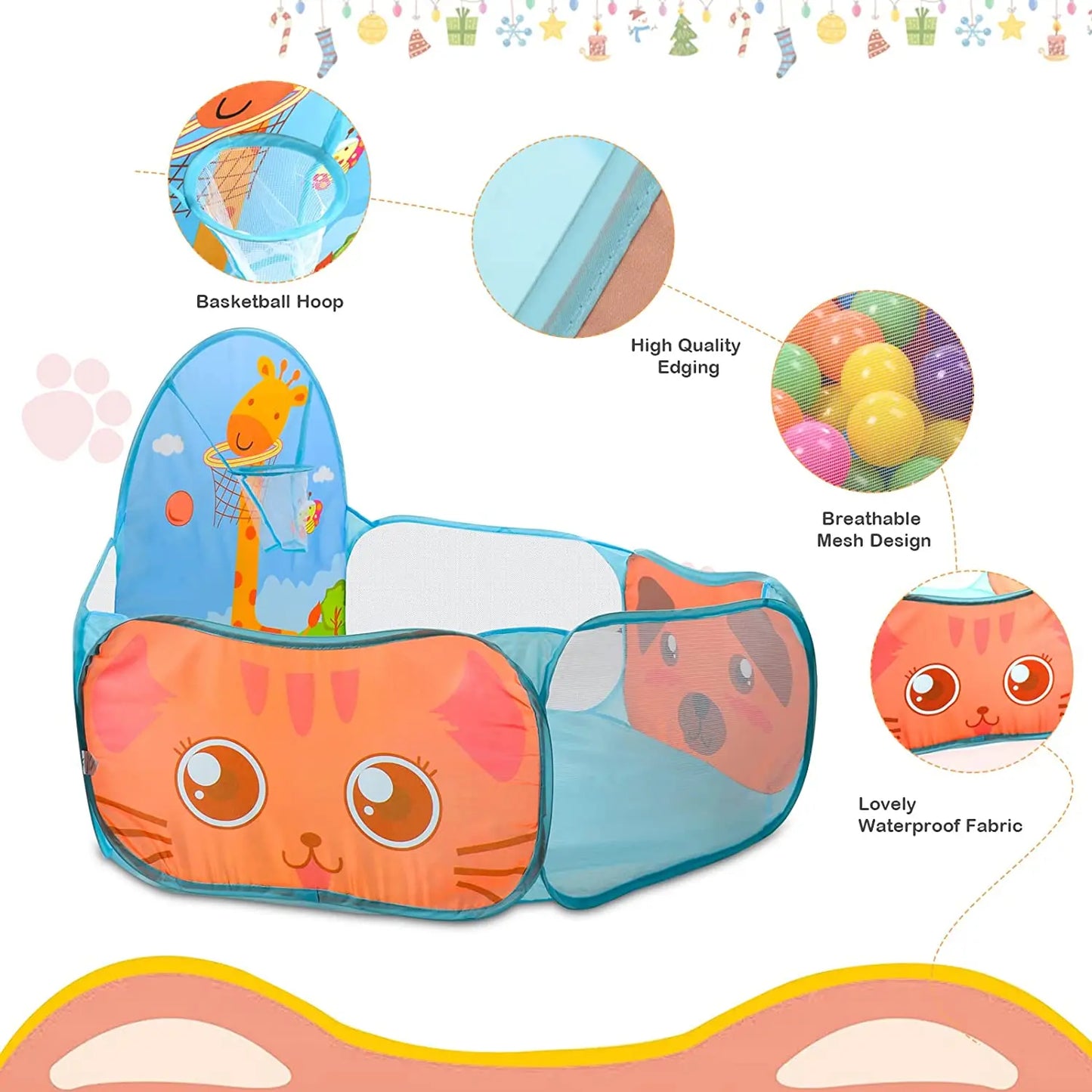 Portable Pop-Up Ball Pit Tent for Kids