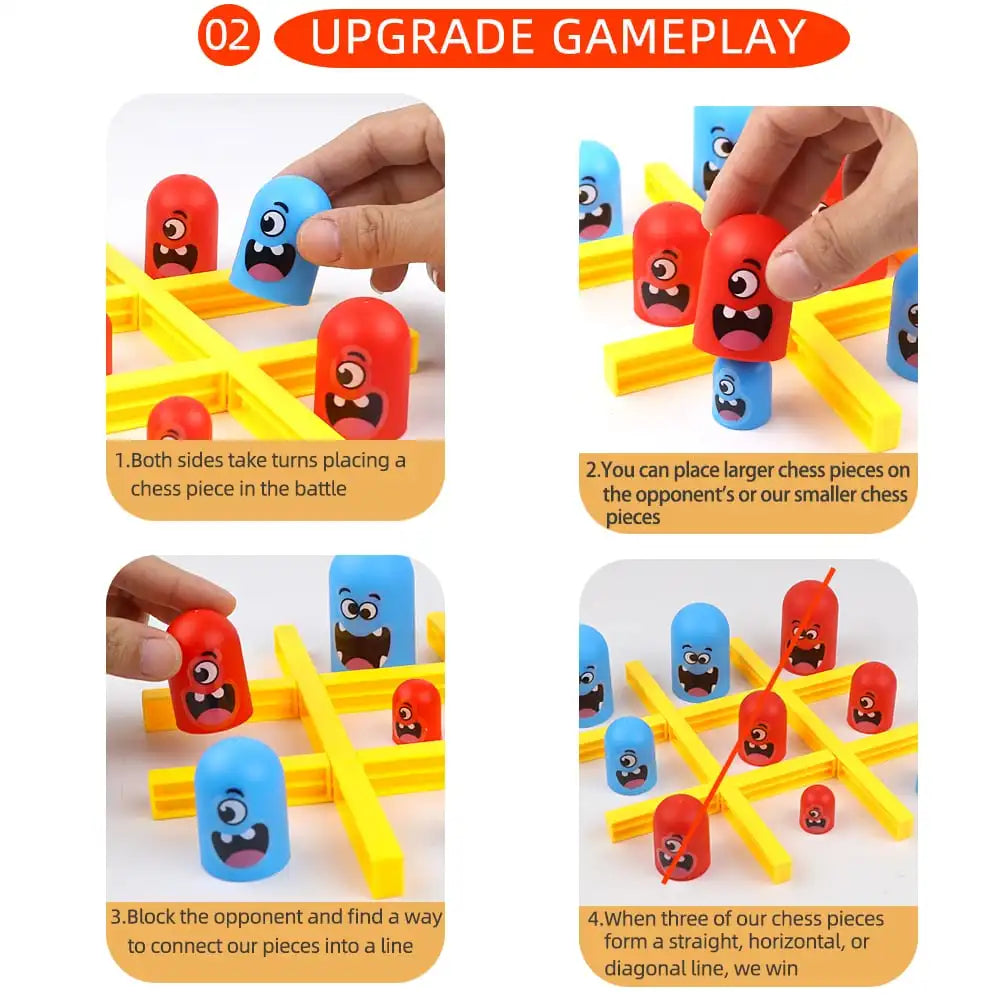 3D Tic Tac Toe Strategy Game – Gobblet Style