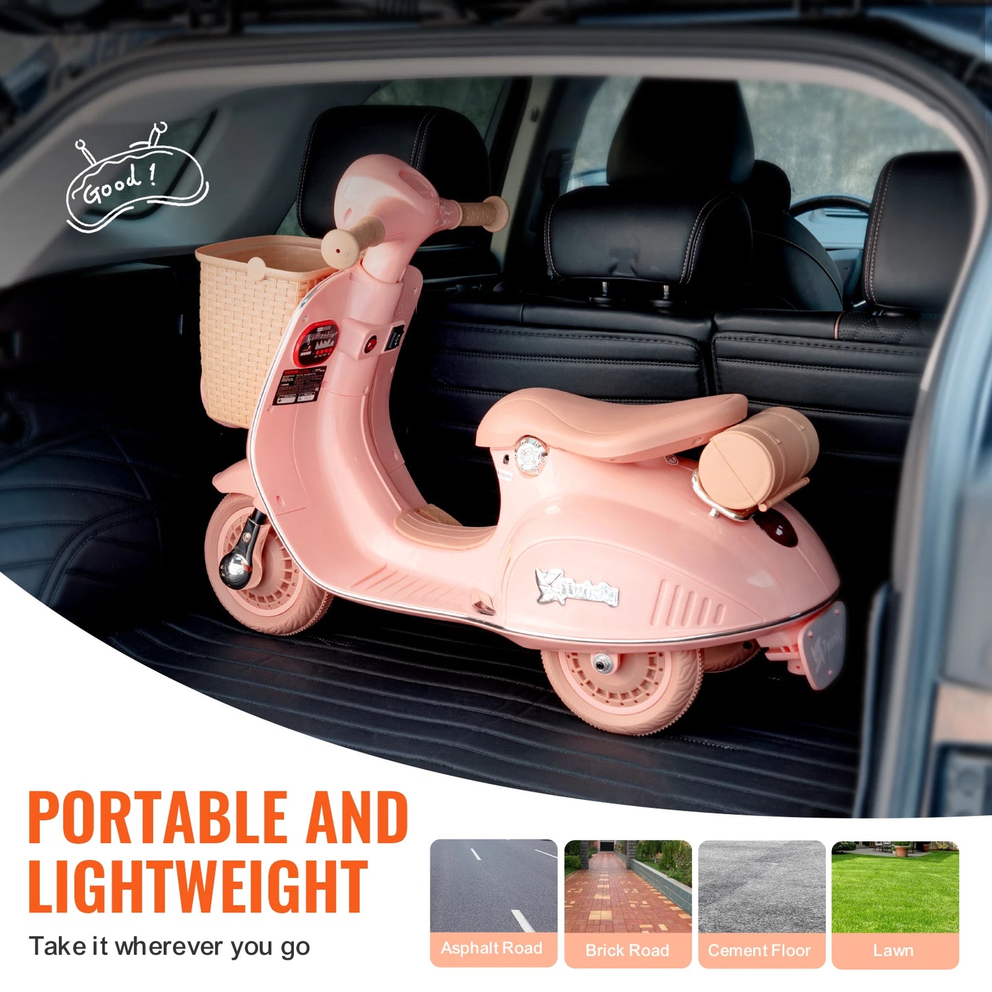 12V Electric Ride-On Scooter