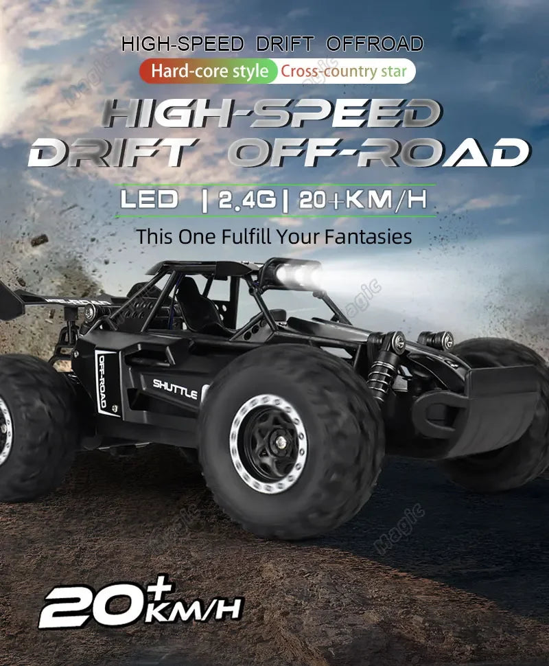 Fast RC Monster Truck | 1:16 Scale, 20KM/H