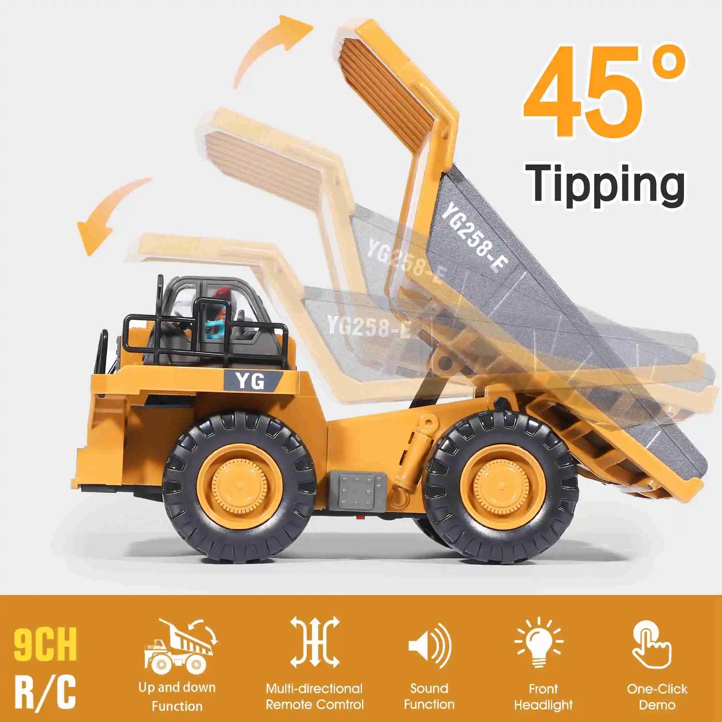 Kids RC Construction Dump Truck