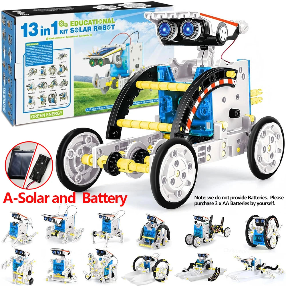 13-in-1 Solar Robotics Kit for Kids