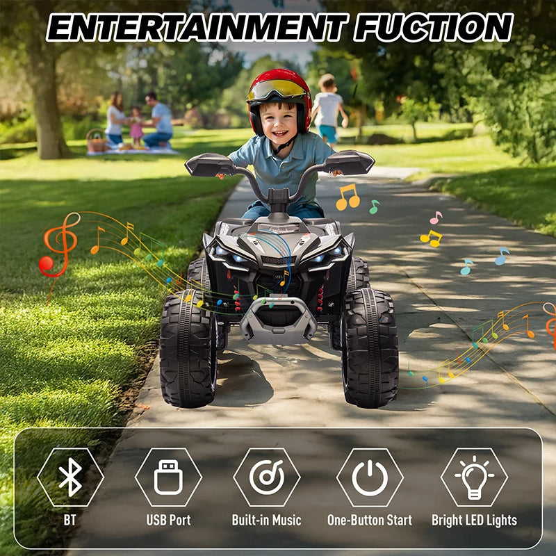 24V Kids ATV 4-Wheeler with Suspension