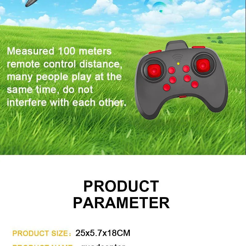 RC Stunt Plane | 2.4GHz Remote Control Glider with LED Lights & 360° Flip