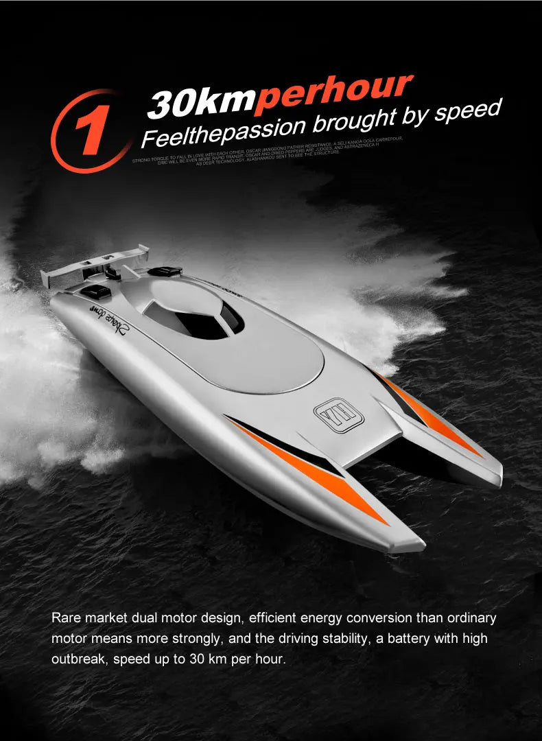 High Speed RC Boat | 30KM/H, Waterproof, RC