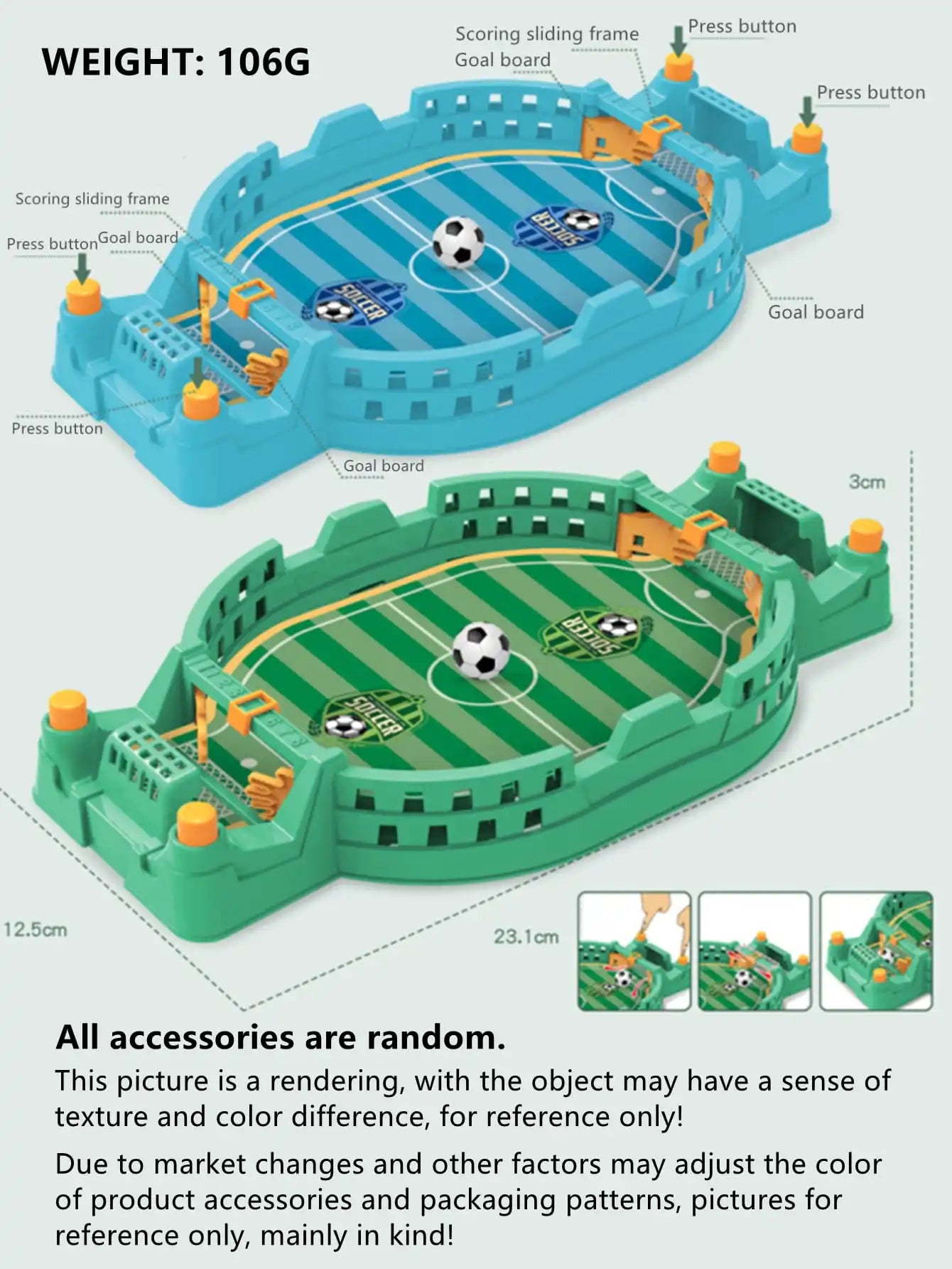 Desktop Soccer Game for Two Players