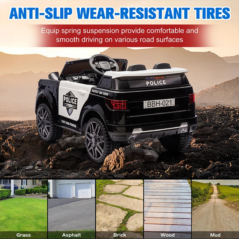 Electric Police SUV for Kids
