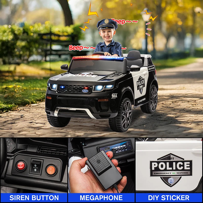 Electric Police SUV for Kids
