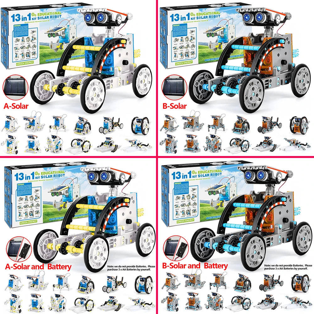 13-in-1 Solar Robotics Kit for Kids