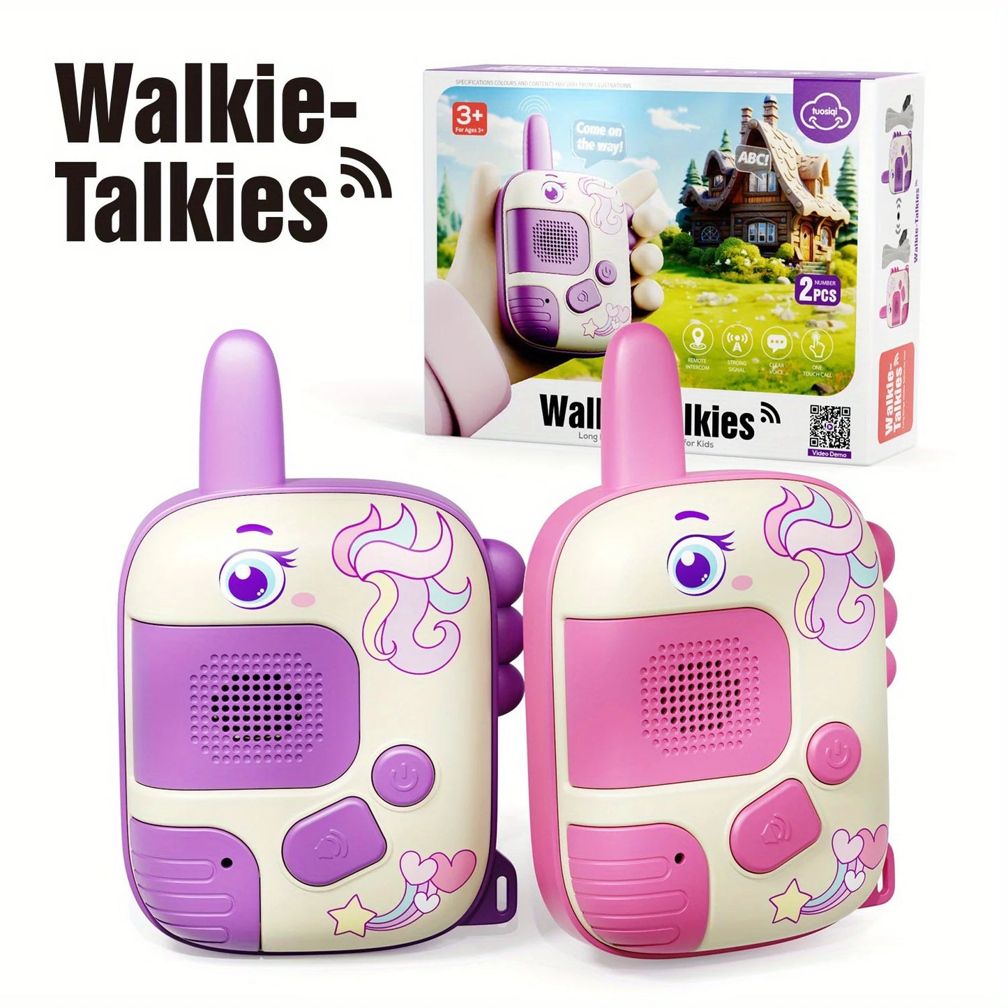 Children's Handheld Walkie Talkies 2-Pack