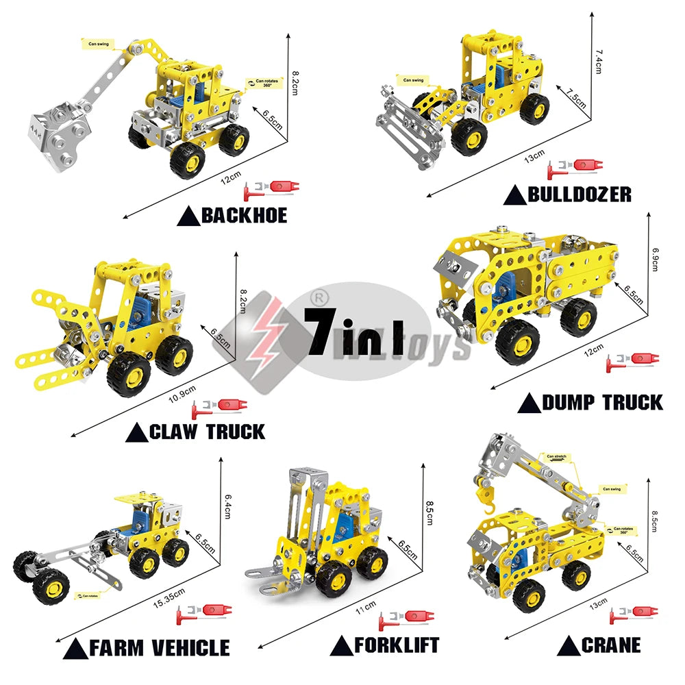 180-Piece Vehicle Construction Set