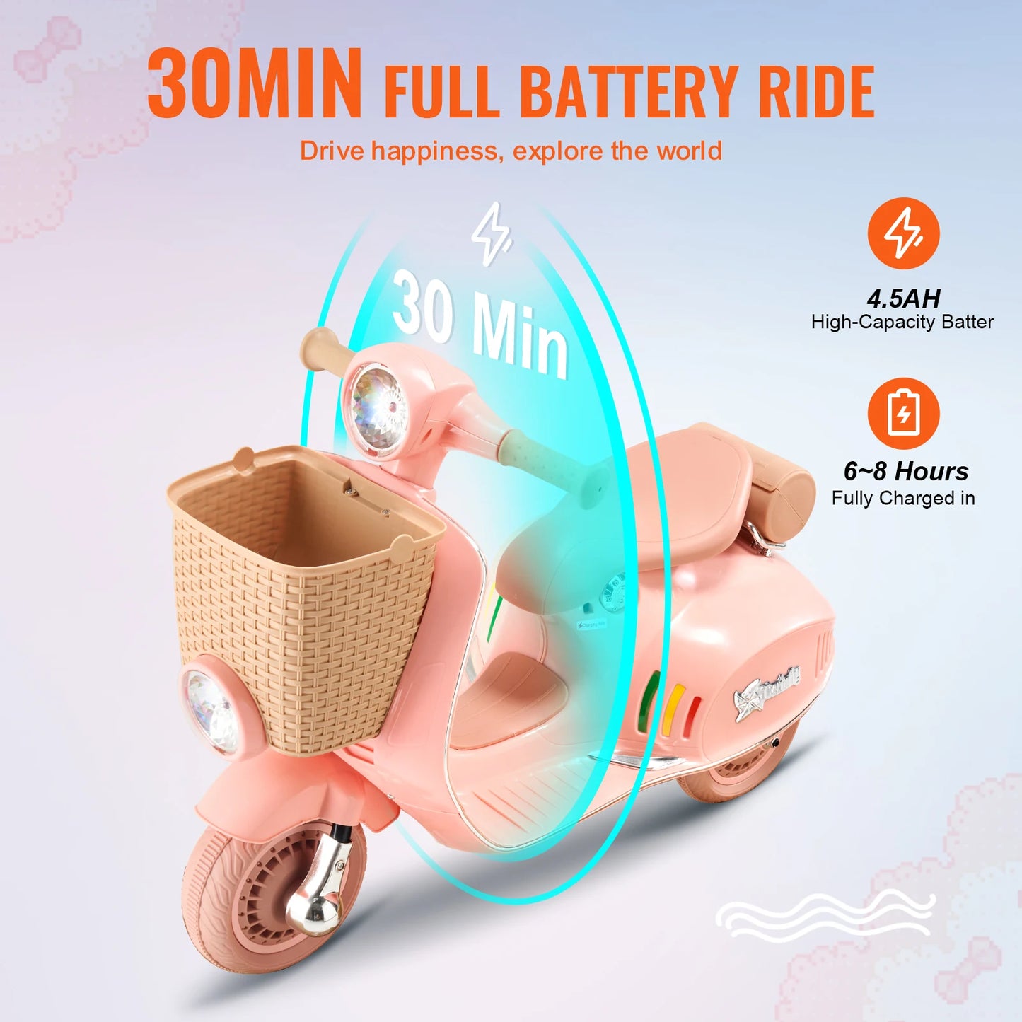 12V Electric Ride-On Scooter