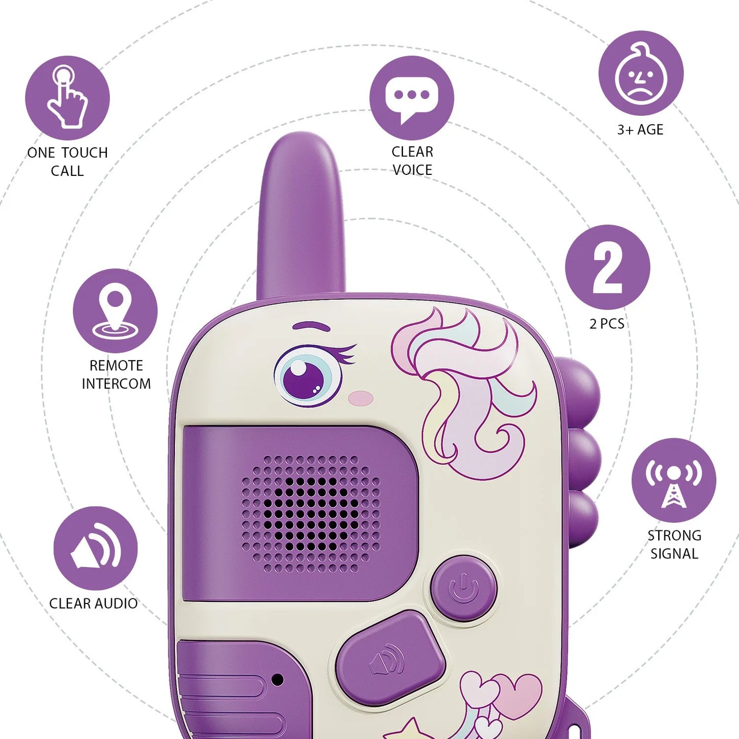 Children's Handheld Walkie Talkies 2-Pack