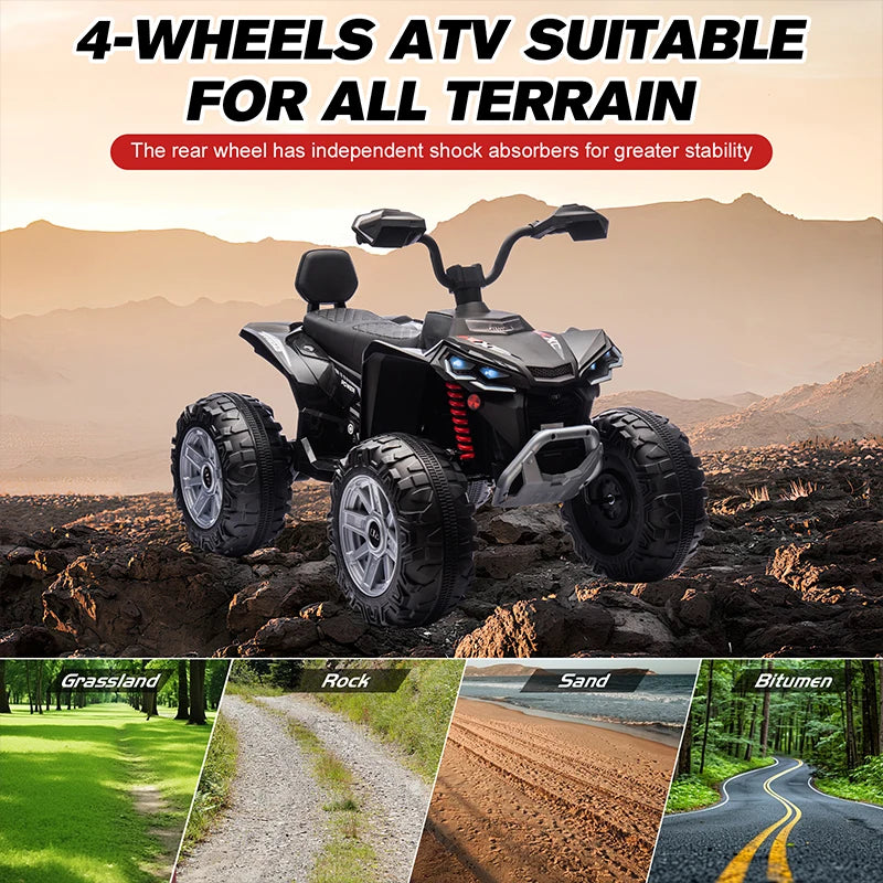 24V Kids ATV 4-Wheeler with Suspension