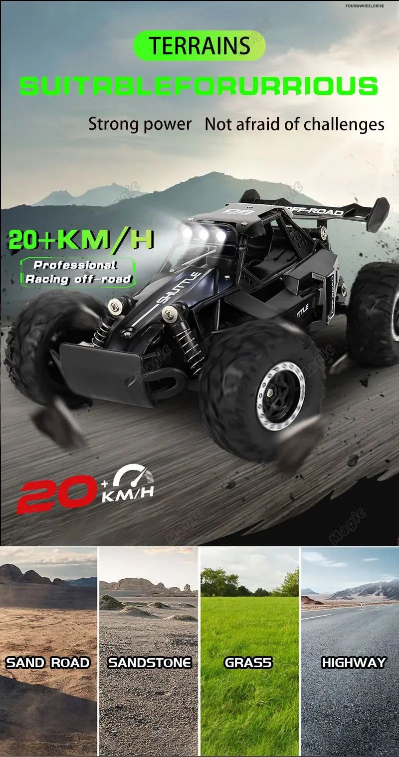 Fast RC Monster Truck | 1:16 Scale, 20KM/H