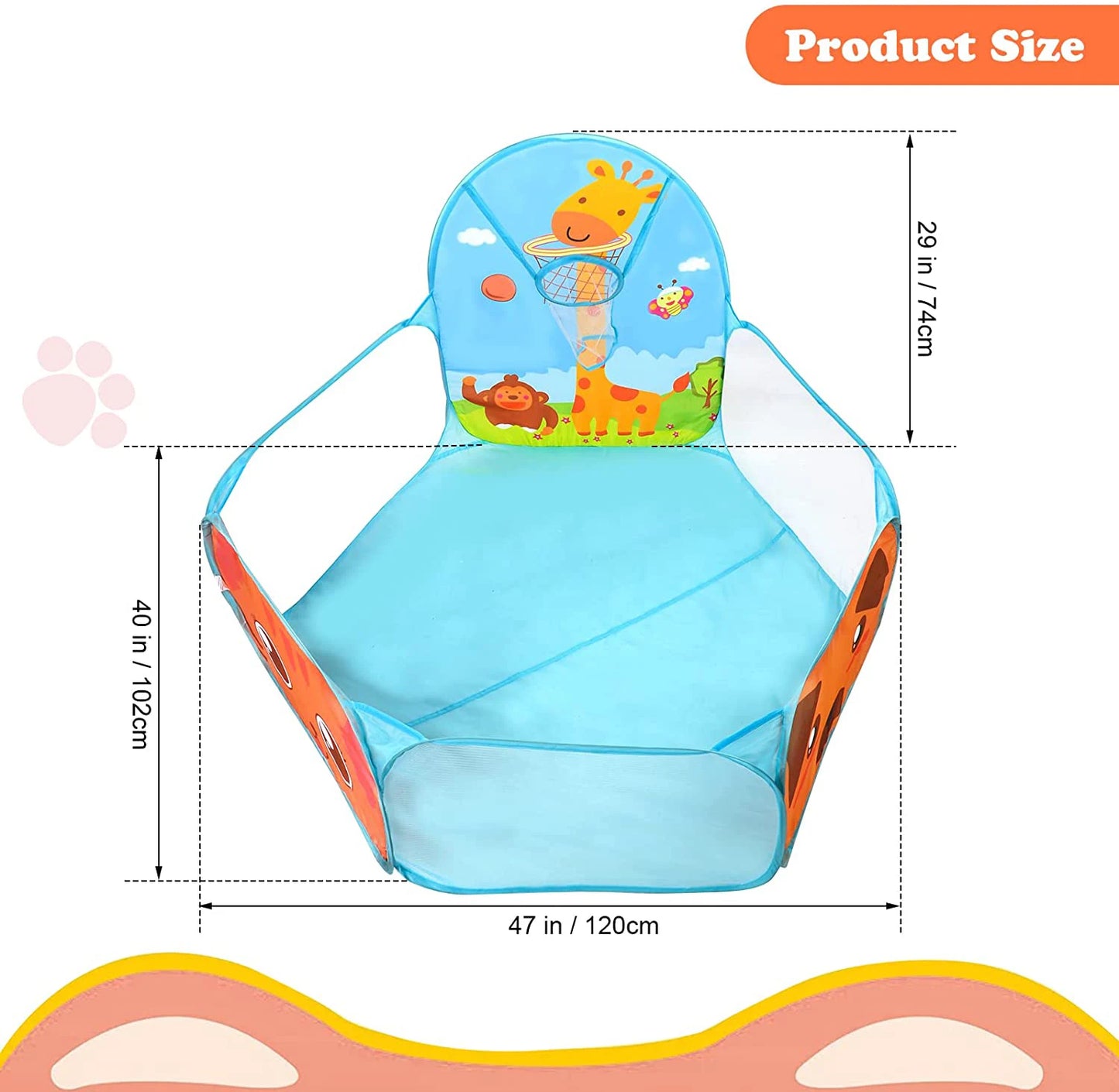 Portable Pop-Up Ball Pit Tent for Kids