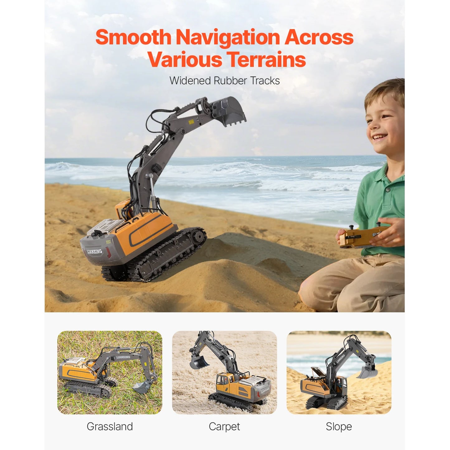 RC Excavator Construction Toy | 1/20 Scale