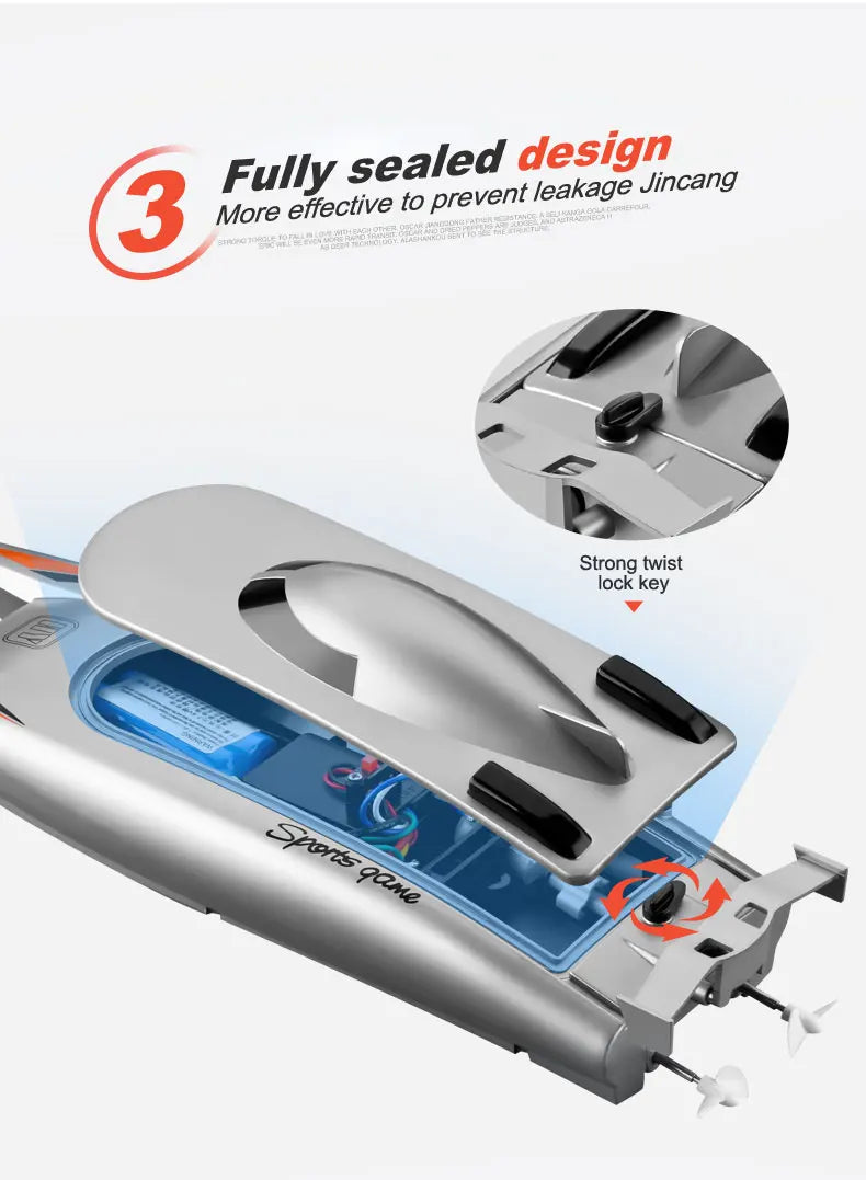 High Speed RC Boat | 30KM/H, Waterproof, RC