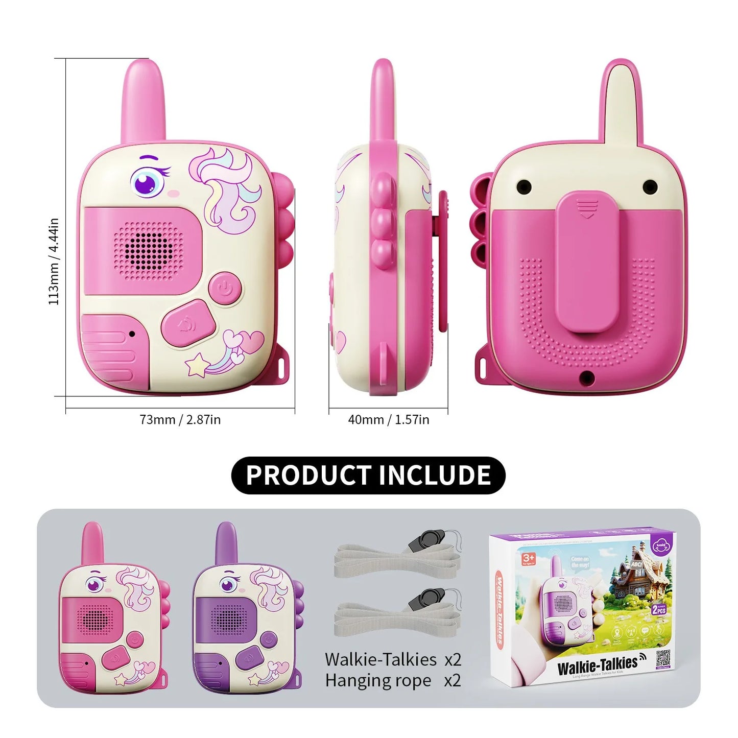 Children's Handheld Walkie Talkies 2-Pack