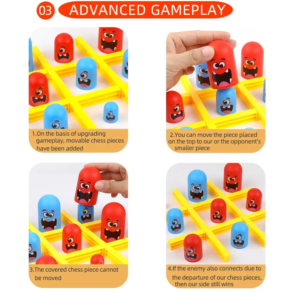 3D Tic Tac Toe Strategy Game – Gobblet Style