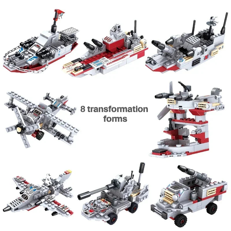 1068-Piece Warship Building Kit for Kids