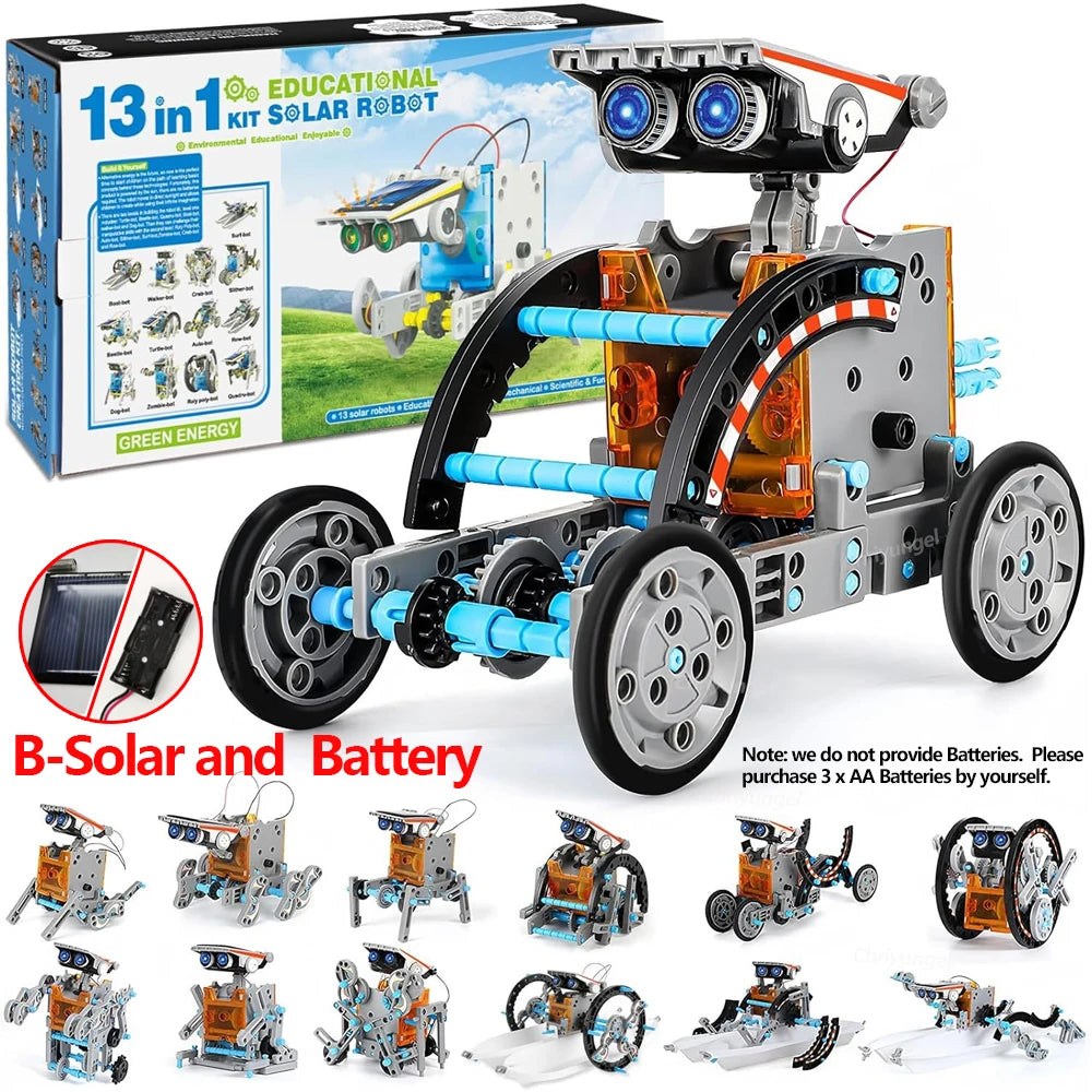 13-in-1 Solar Robotics Kit for Kids