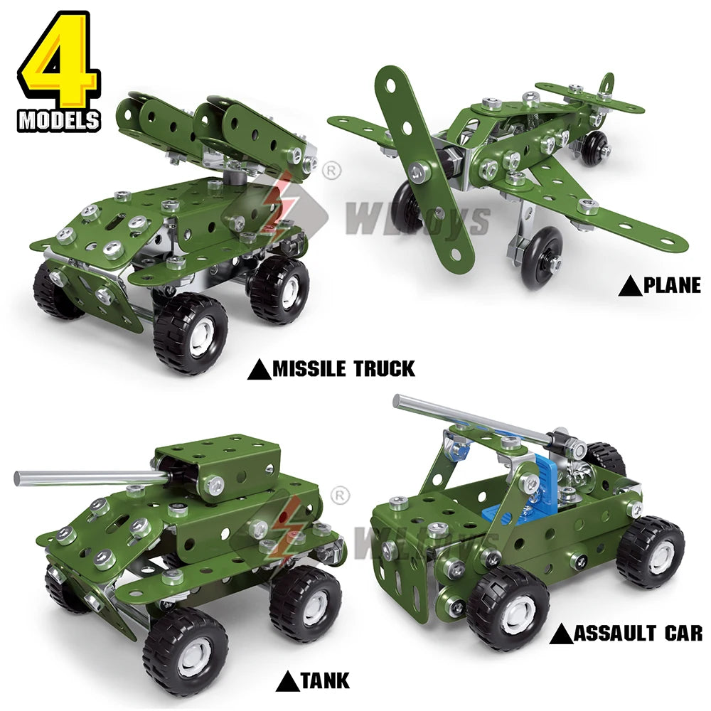166-Piece Tank Construction Erector Set