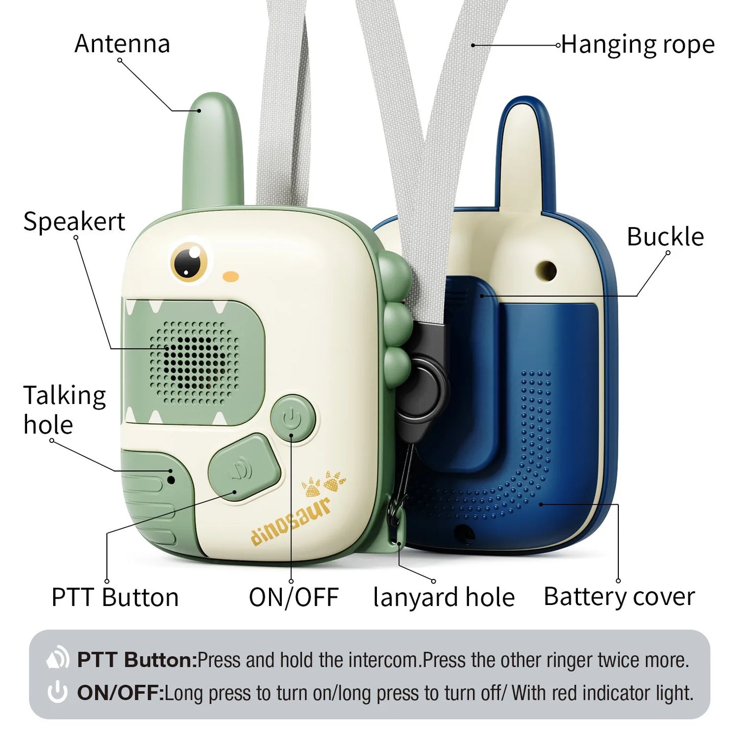 Children's Handheld Walkie Talkies 2-Pack