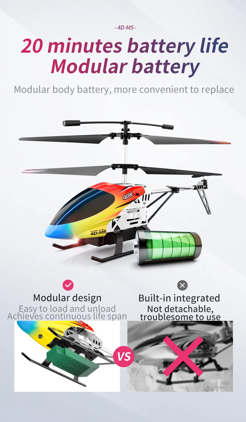Metal RC Helicopter with Altitude Hold
