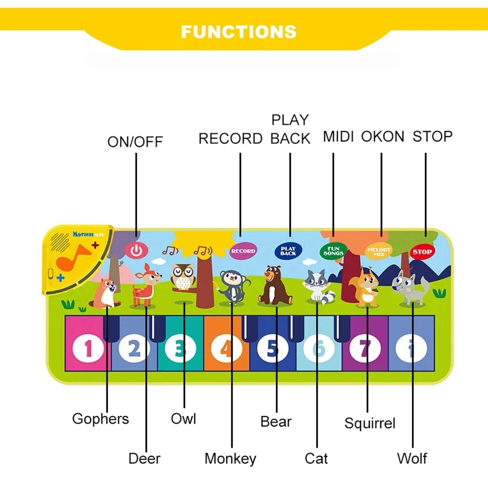 Step & Play Piano Dance Mat