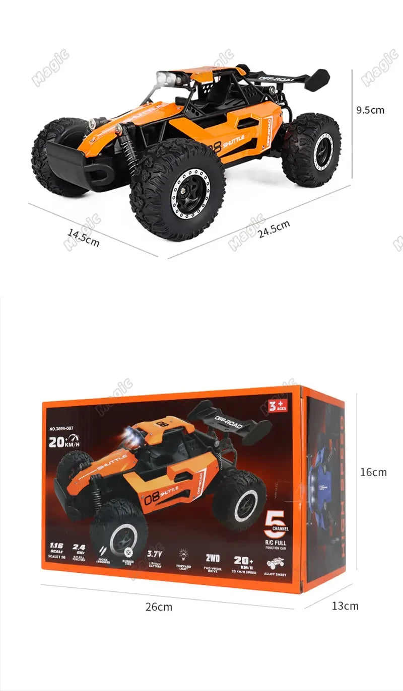 Fast RC Monster Truck | 1:16 Scale, 20KM/H