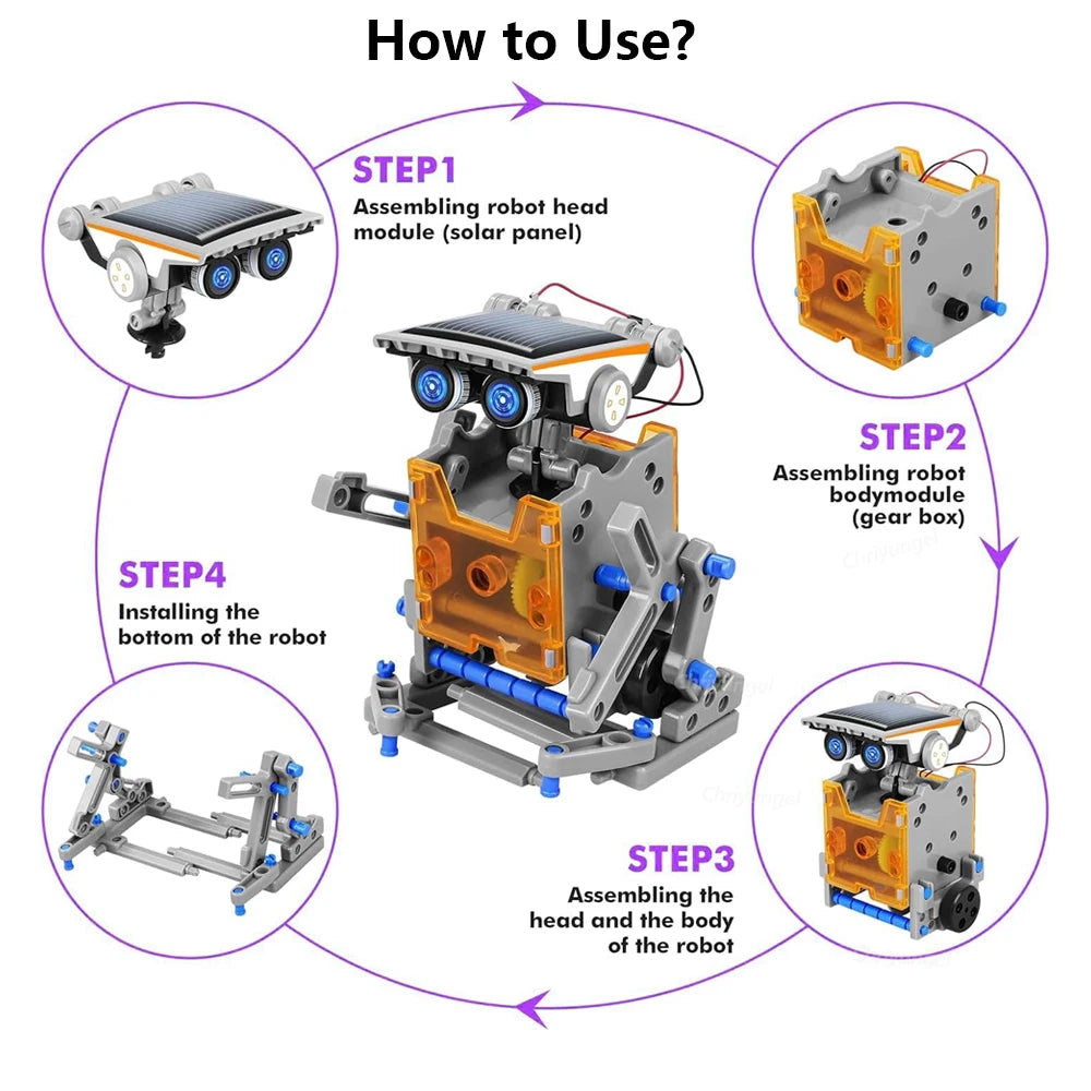 13-in-1 Solar Robotics Kit for Kids