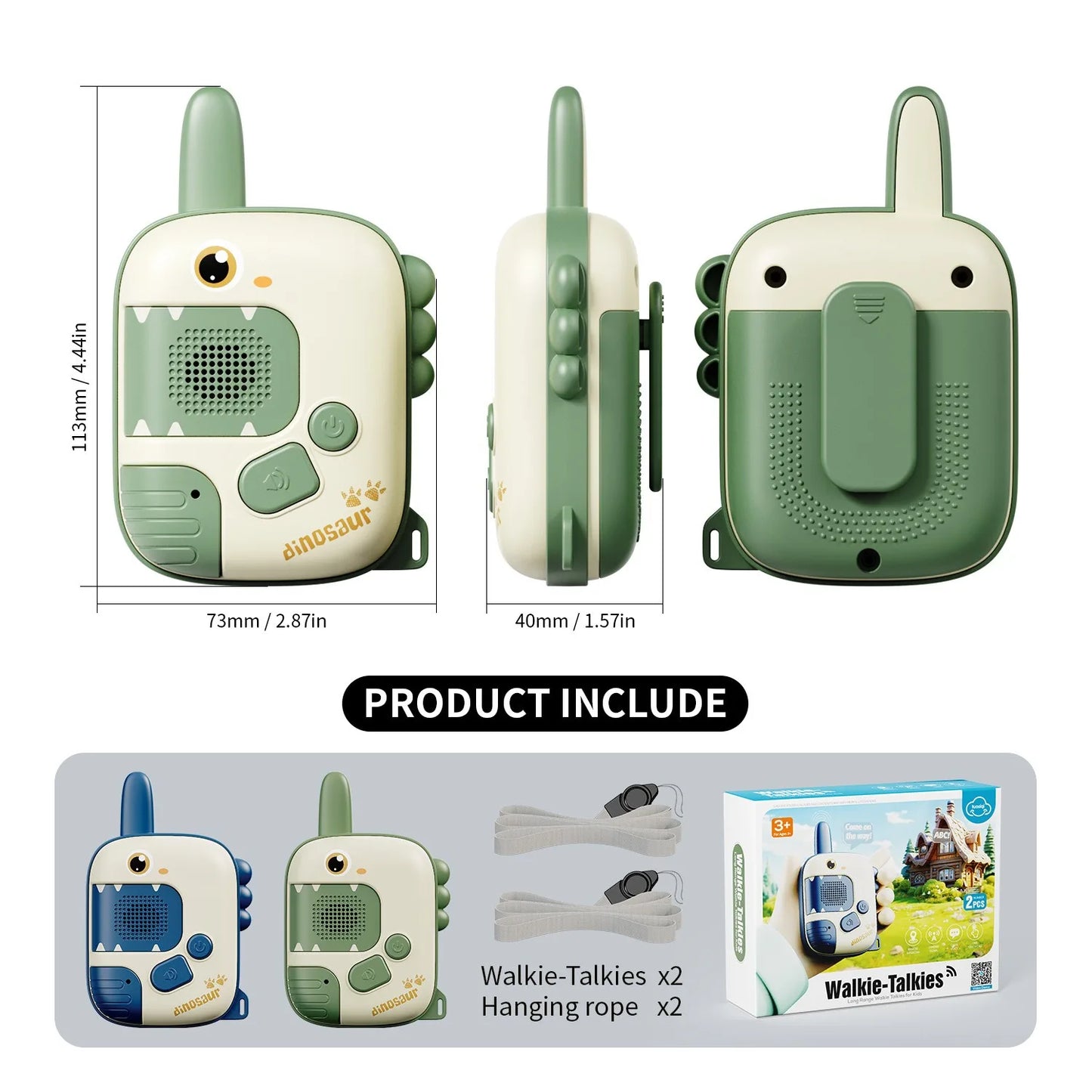 Children's Handheld Walkie Talkies 2-Pack