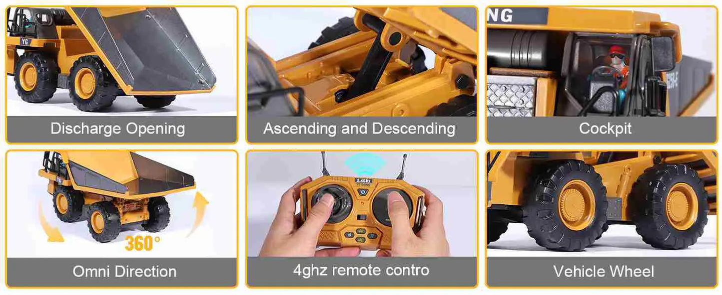 Kids RC Construction Dump Truck
