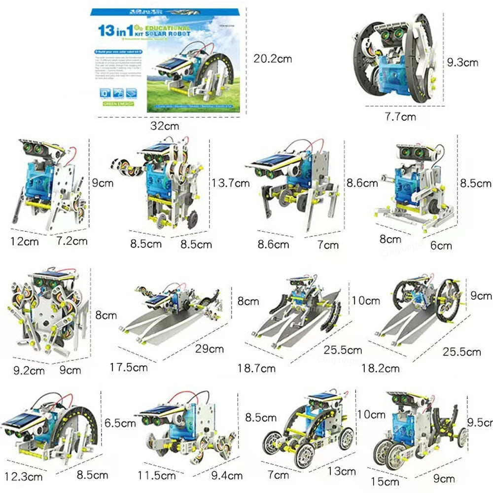 13-in-1 Solar Robotics Kit for Kids