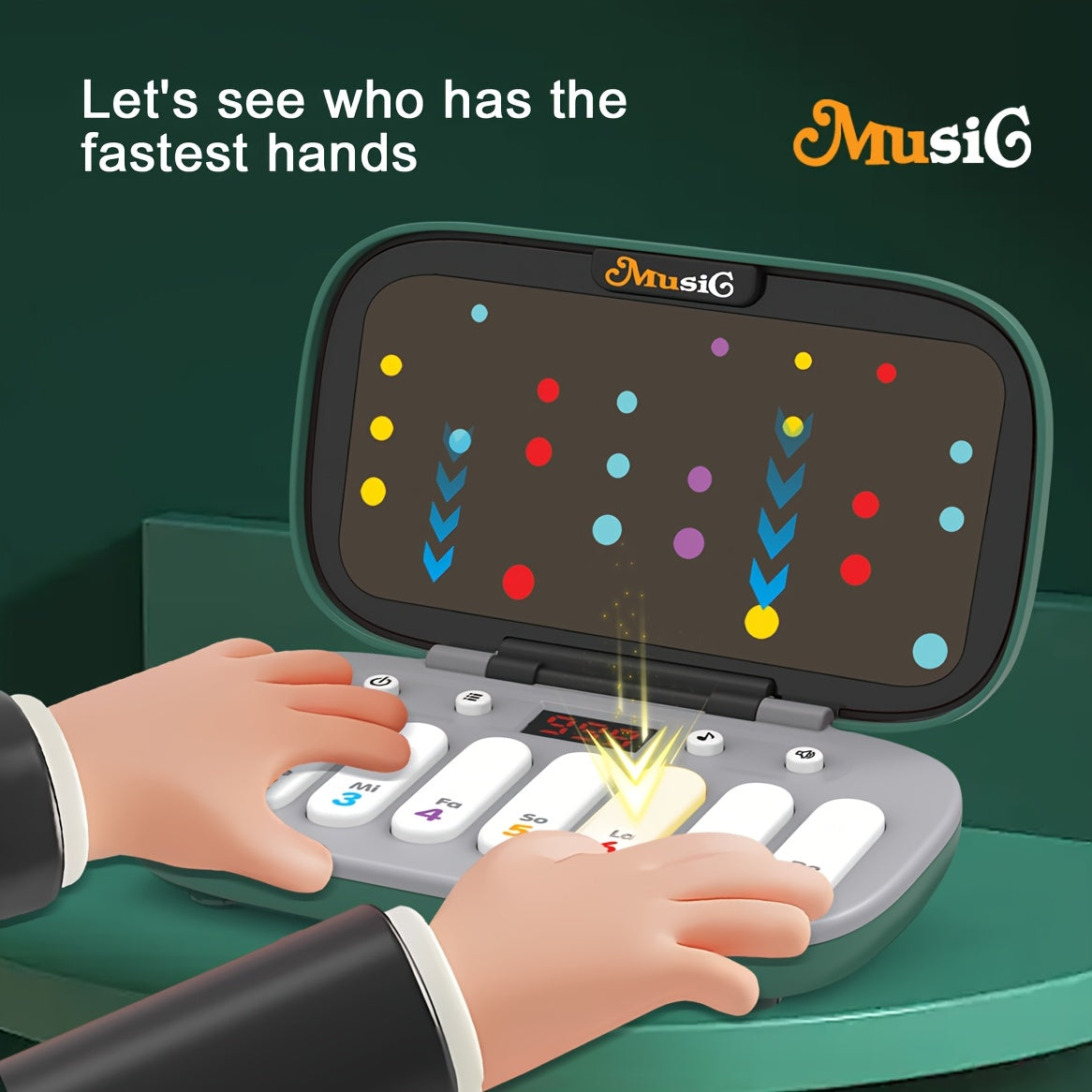BeatPad Pro: LED Music Learning Toy for Kids