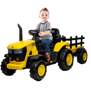 Kids Ride-On Tractor with Trailer