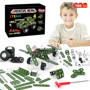 166-Piece Tank Construction Erector Set