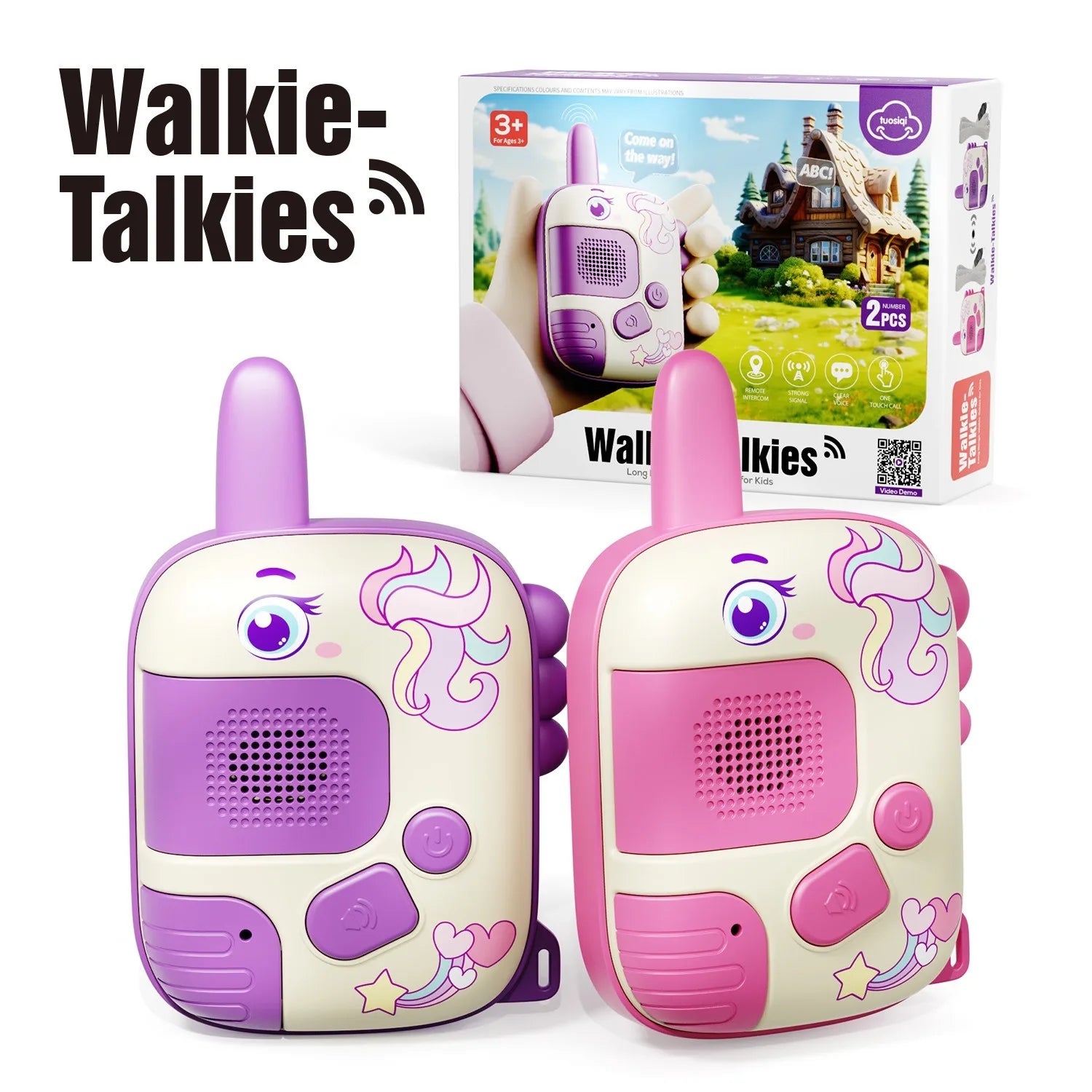 Children's Handheld Walkie Talkies 2-Pack