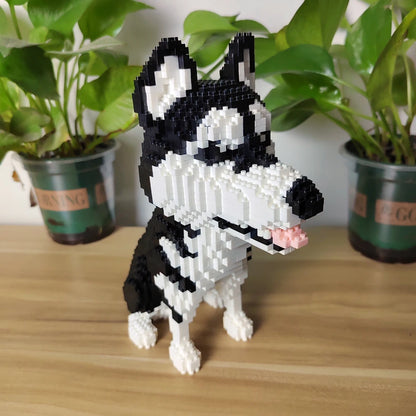 Micro Block Dog Building Set – 1500+ Pcs