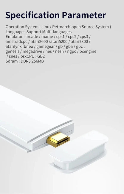 Game Stick with Built-In Retro Games