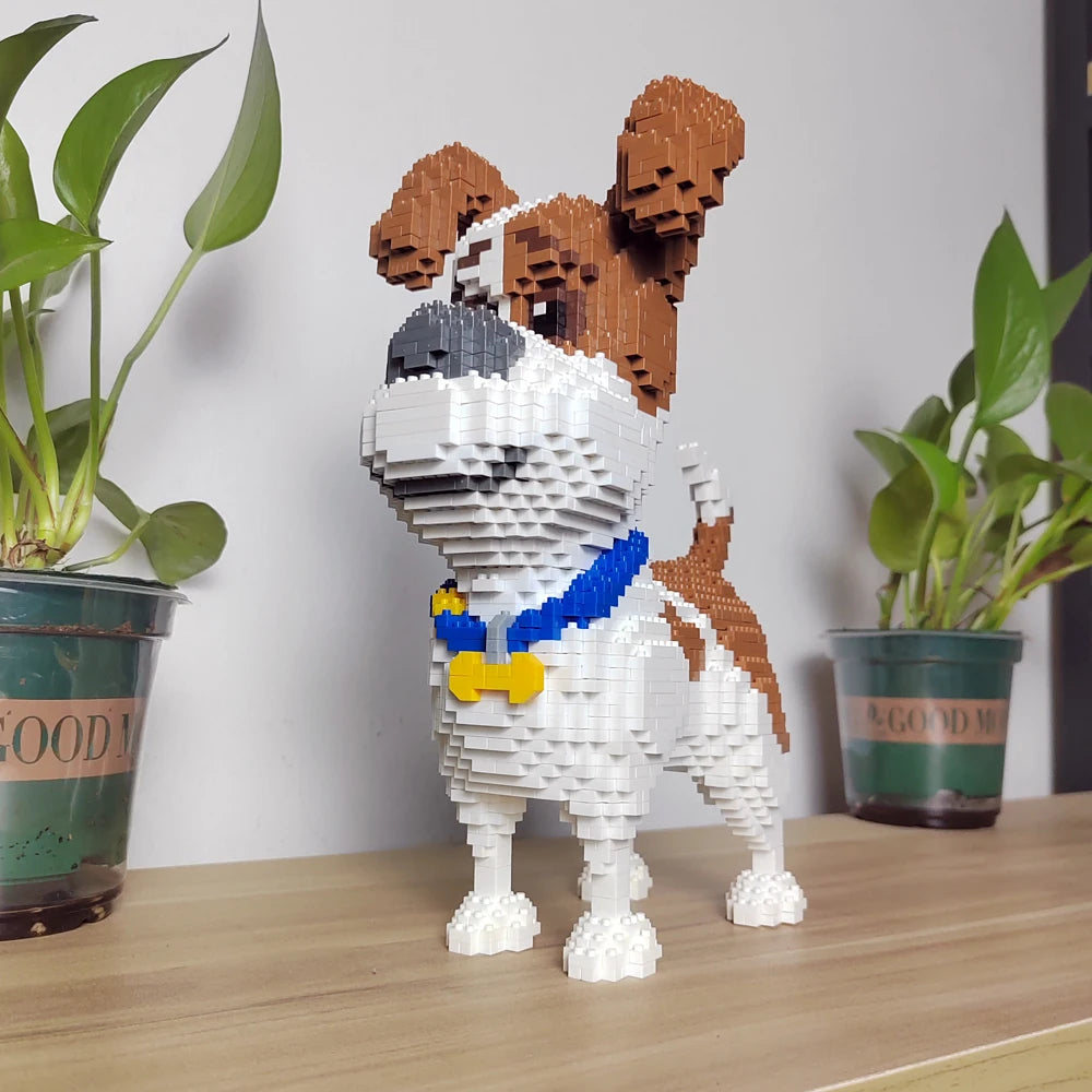 Micro Block Dog Building Set – 1500+ Pcs