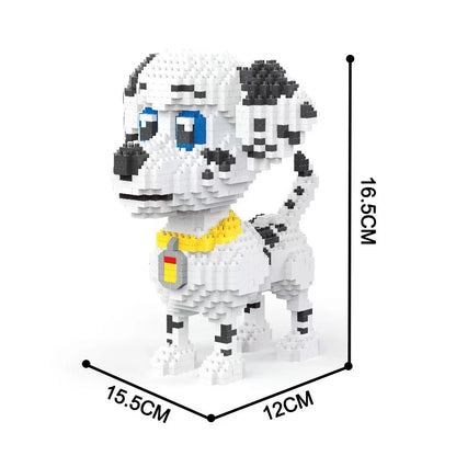 Micro Block Dog Building Set – 1500+ Pcs