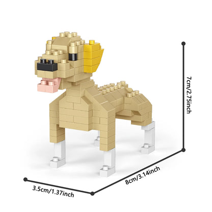 Micro Block Dog Building Set – 1500+ Pcs