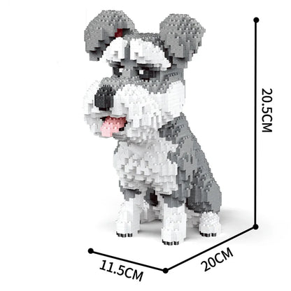 Micro Block Dog Building Set – 1500+ Pcs