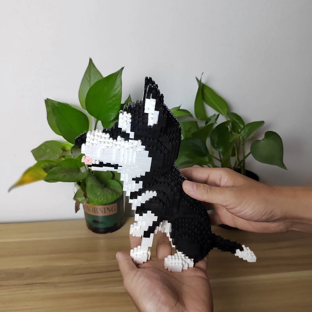 Micro Block Dog Building Set – 1500+ Pcs