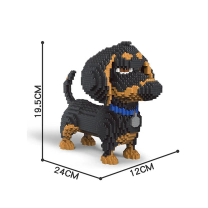 Micro Block Dog Building Set – 1500+ Pcs
