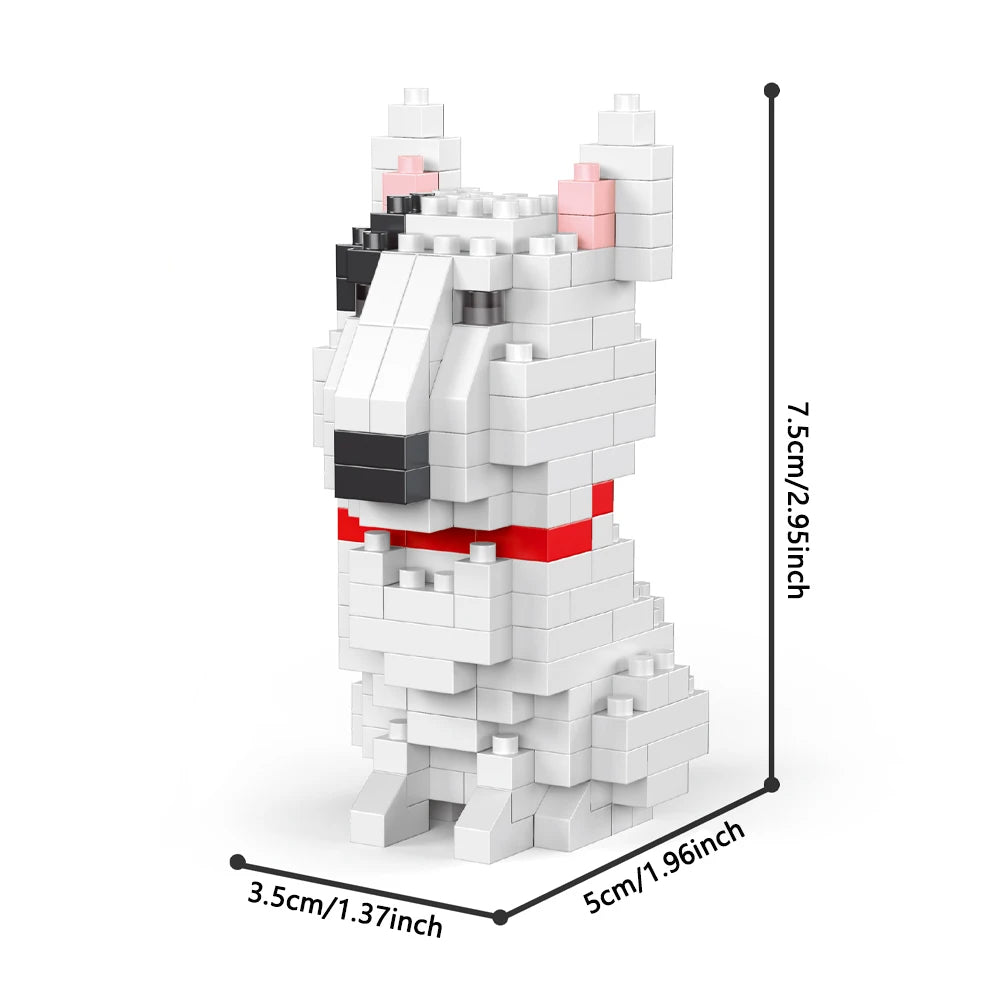Micro Block Dog Building Set – 1500+ Pcs