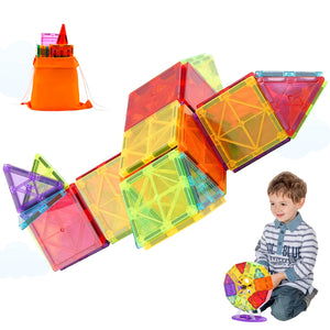 121-Piece Magnetic Building Tiles Set